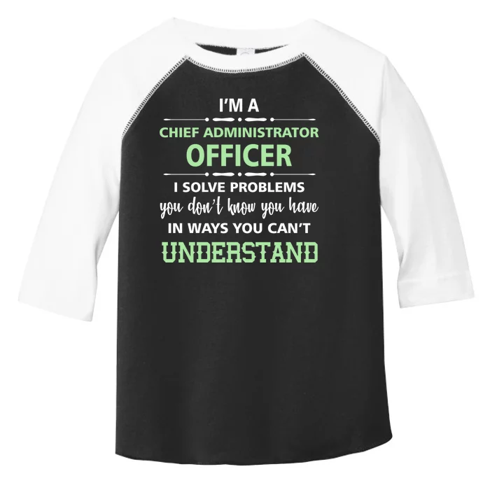 Chief Administrator Officer Toddler Fine Jersey T-Shirt