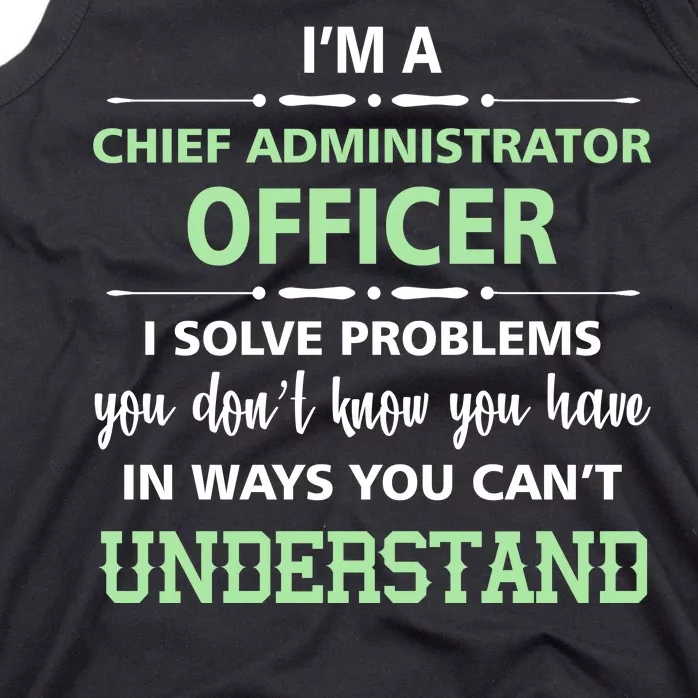 Chief Administrator Officer Tank Top