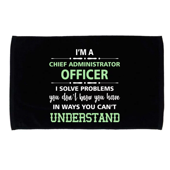 Chief Administrator Officer Microfiber Hand Towel