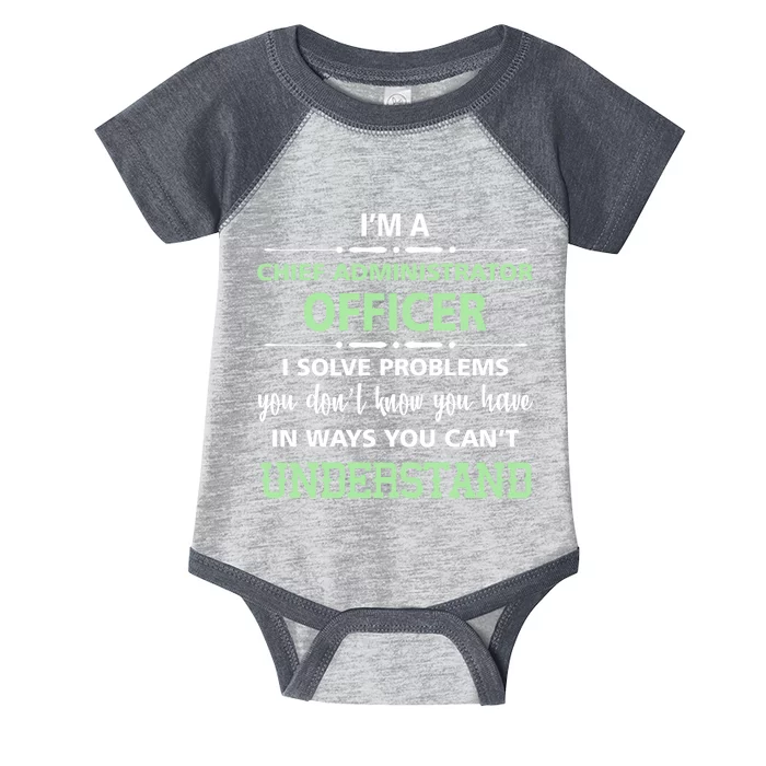 Chief Administrator Officer Infant Baby Jersey Bodysuit