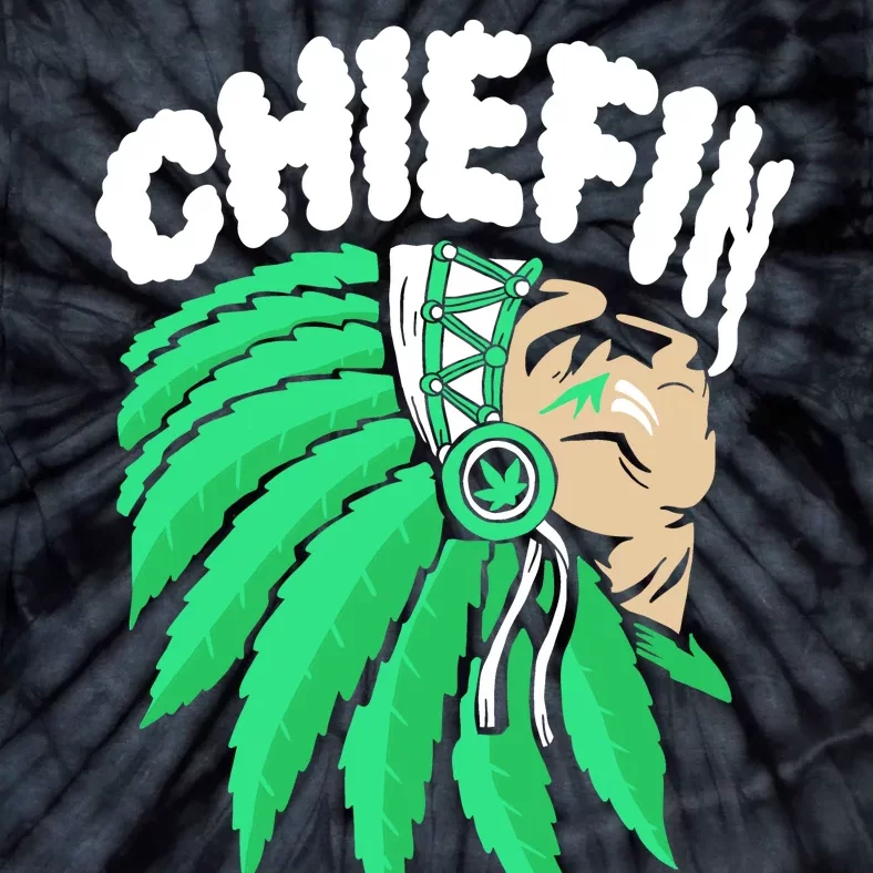 Chiefin Smoke Weed Native American Tie-Dye T-Shirt