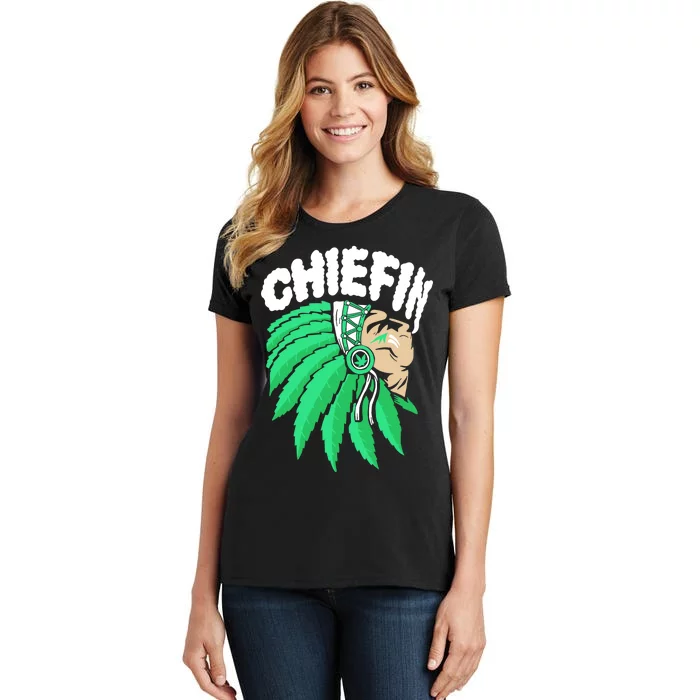 Chiefin Smoke Weed Native American T-Shirt