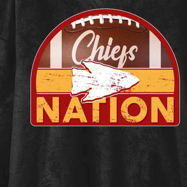 Chiefs Nation Football Hooded Wearable Blanket