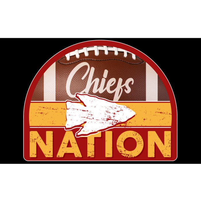 Chiefs Nation Football Bumper Sticker