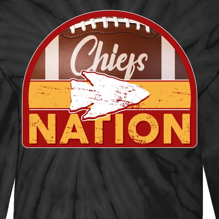 Chiefs Nation Football Tie-Dye Long Sleeve Shirt