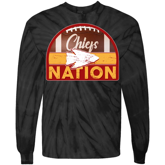 Chiefs Nation Football Tie-Dye Long Sleeve Shirt