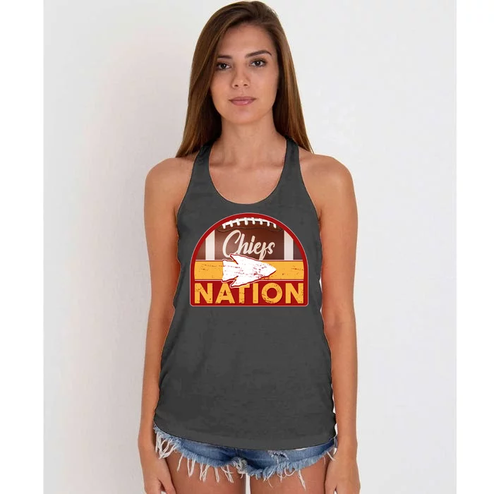 Chiefs Nation Football Women's Knotted Racerback Tank