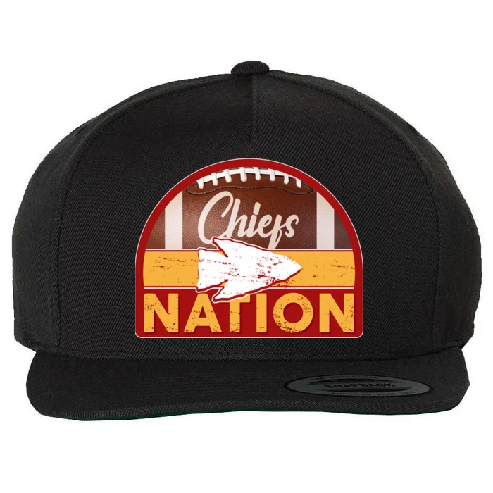 Chiefs Nation Football Wool Snapback Cap