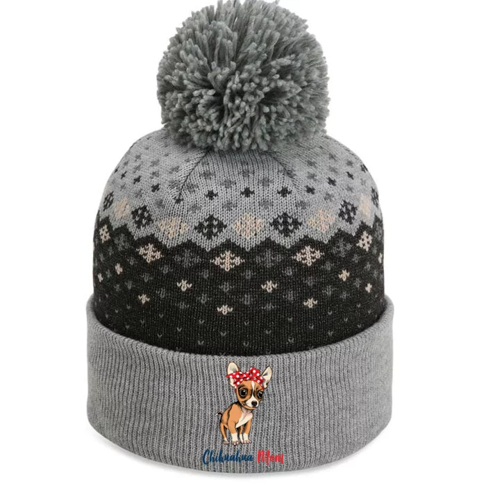 Chihuahua Mom The Baniff Cuffed Pom Beanie