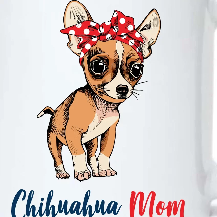 Chihuahua Mom Black Color Changing Mug