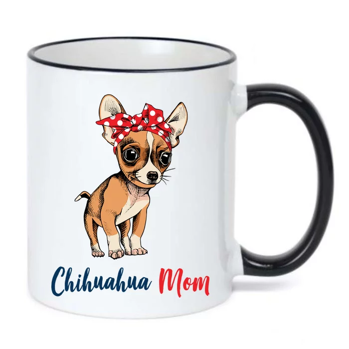 Chihuahua Mom Black Color Changing Mug