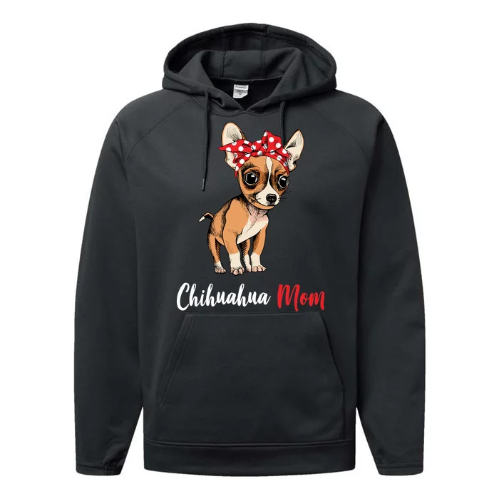 Chihuahua Mom Performance Fleece Hoodie