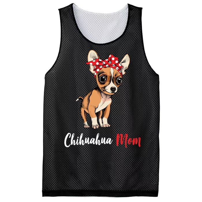 Chihuahua Mom Mesh Reversible Basketball Jersey Tank