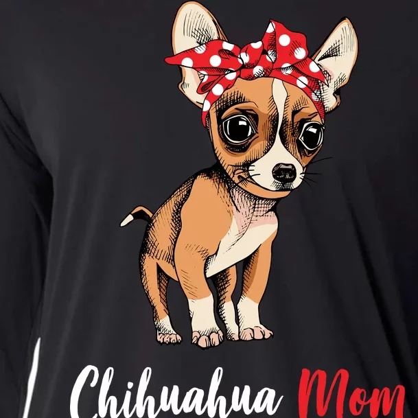 Chihuahua Mom Cooling Performance Long Sleeve Crew