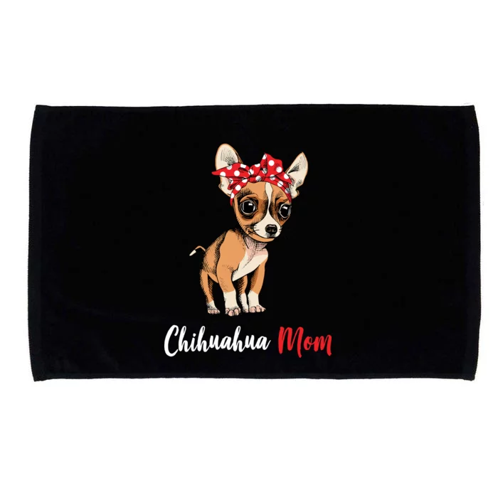 Chihuahua Mom Microfiber Hand Towel