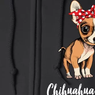 Chihuahua Mom Full Zip Hoodie