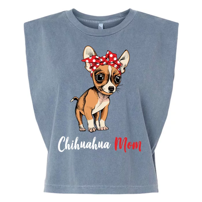 Chihuahua Mom Garment-Dyed Women's Muscle Tee