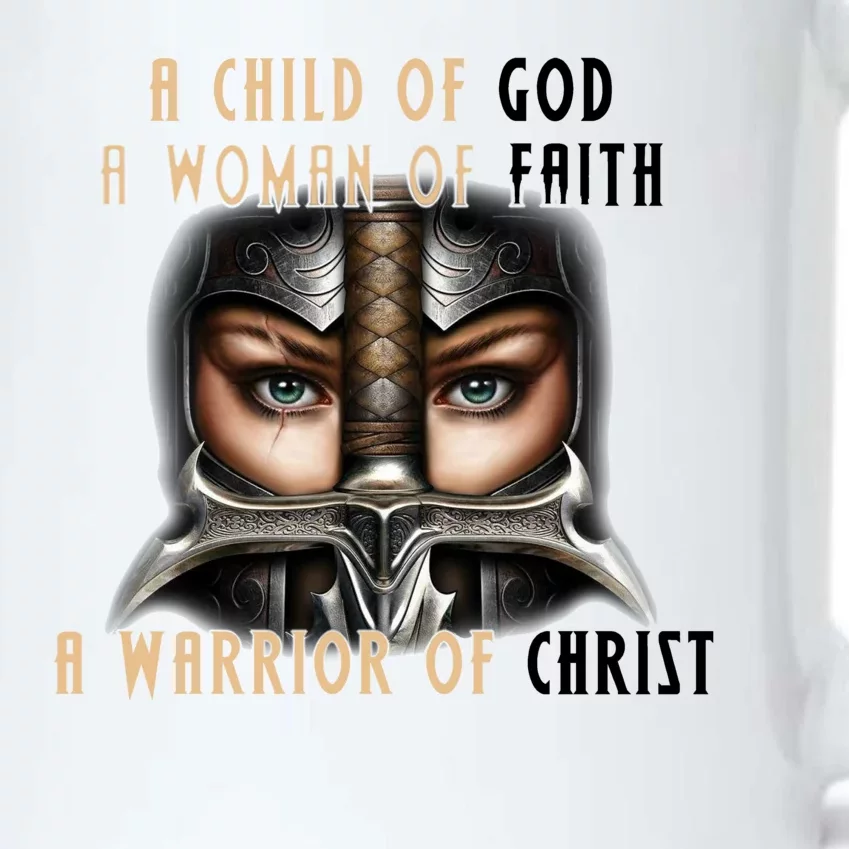 Child of God Woman of Faith Warrior Of Christ Black Color Changing Mug