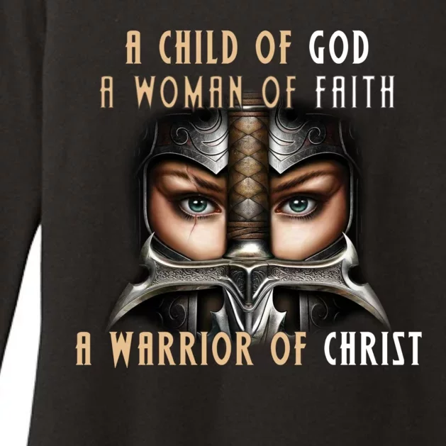 Child of God Woman of Faith Warrior Of Christ Womens CVC Long Sleeve Shirt