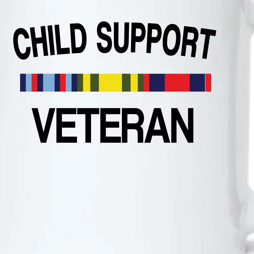 Child Support Veteran Black Color Changing Mug