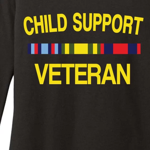 Child Support Veteran Womens CVC Long Sleeve Shirt