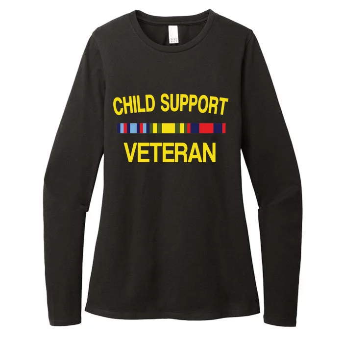 Child Support Veteran Womens CVC Long Sleeve Shirt