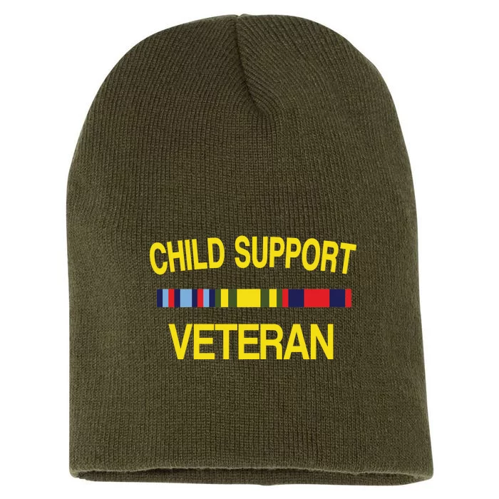 Child Support Veteran Short Acrylic Beanie