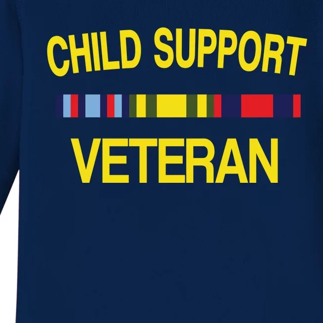 Child Support Veteran Baby Long Sleeve Bodysuit