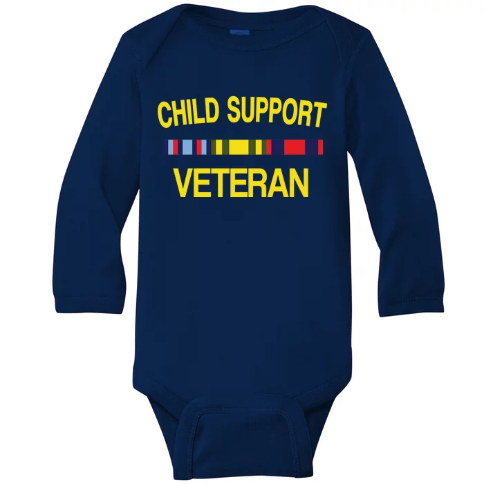 Child Support Veteran Baby Long Sleeve Bodysuit