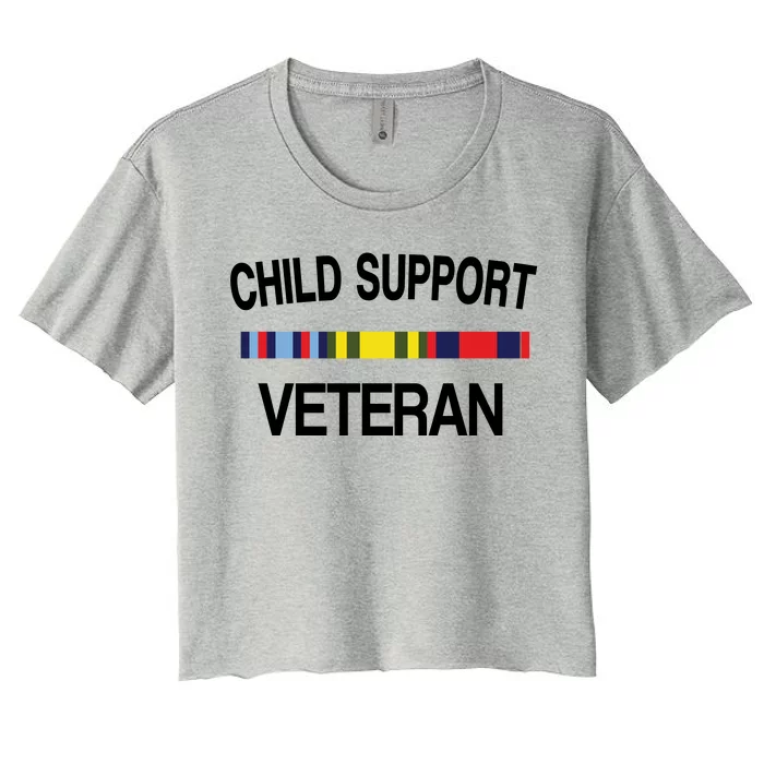 Child Support Veteran Women's Crop Top Tee