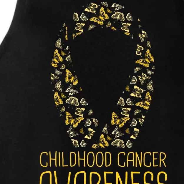 Childhood Cancer Awareness Ladies Tri-Blend Wicking Tank