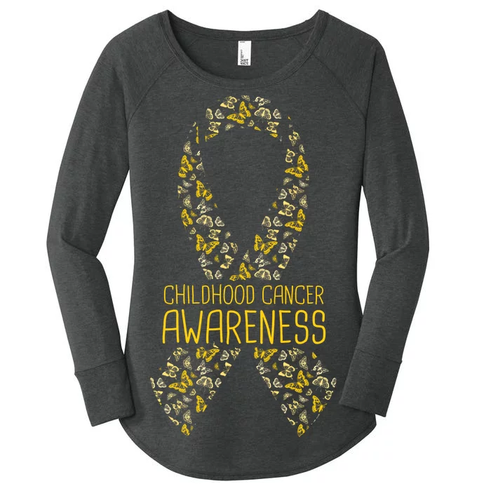 Childhood Cancer Awareness Women's Perfect Tri Tunic Long Sleeve Shirt