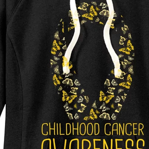 Childhood Cancer Awareness Women's Fleece Hoodie