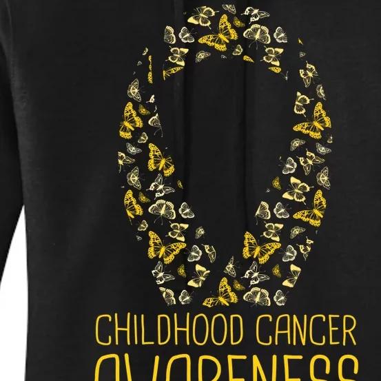 Childhood Cancer Awareness Women's Pullover Hoodie