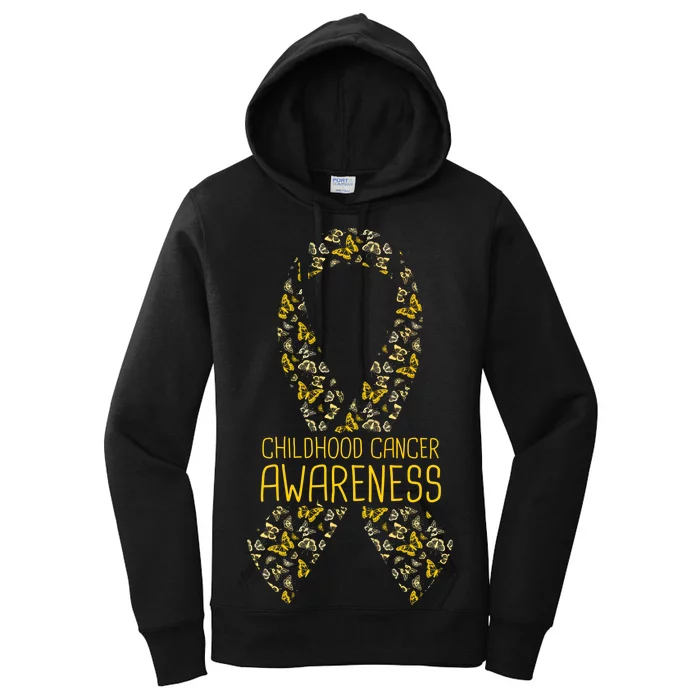 Childhood Cancer Awareness Women's Pullover Hoodie