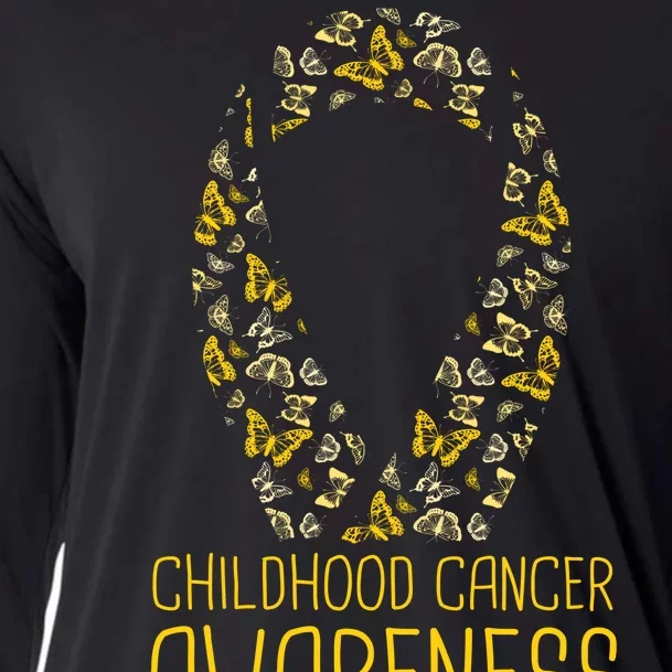 Childhood Cancer Awareness Cooling Performance Long Sleeve Crew