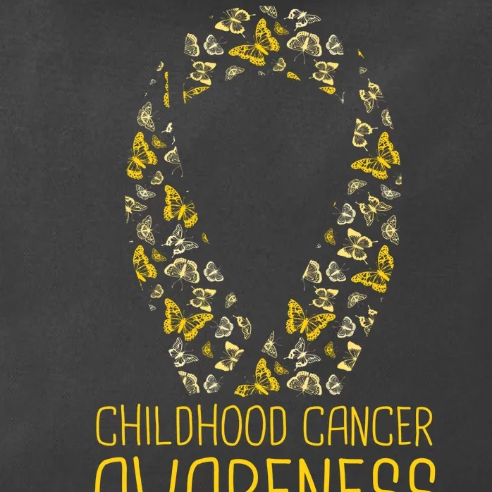 Childhood Cancer Awareness Zip Tote Bag