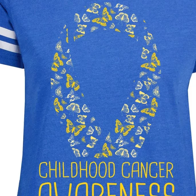 Childhood Cancer Awareness Enza Ladies Jersey Football T-Shirt