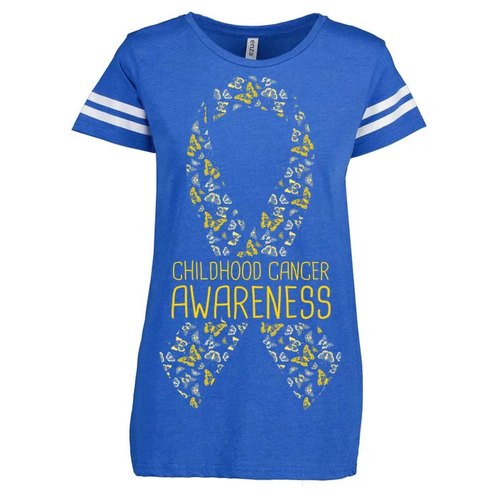 Childhood Cancer Awareness Enza Ladies Jersey Football T-Shirt