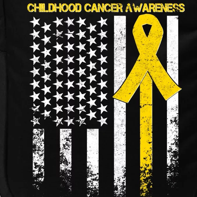 Childhood Cancer Awareness Flag Impact Tech Backpack