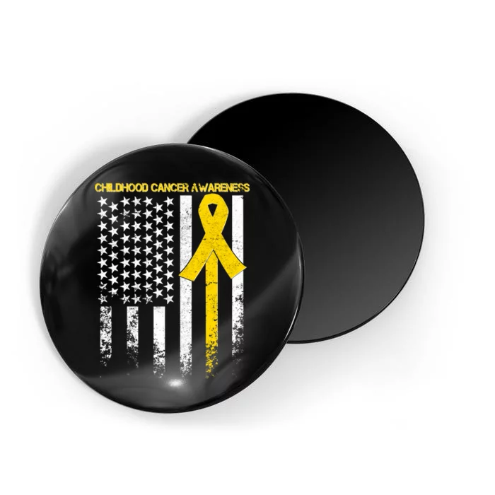 Childhood Cancer Awareness Flag Magnet