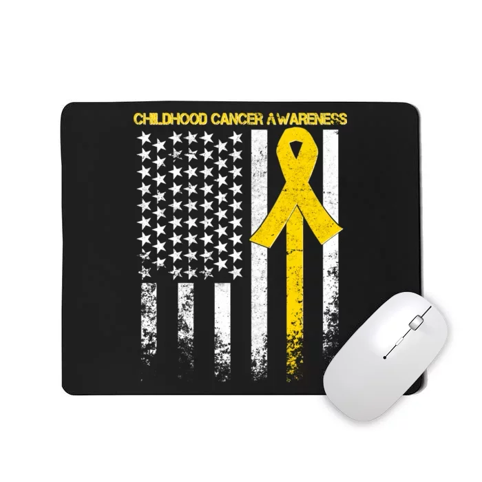 Childhood Cancer Awareness Flag Mousepad