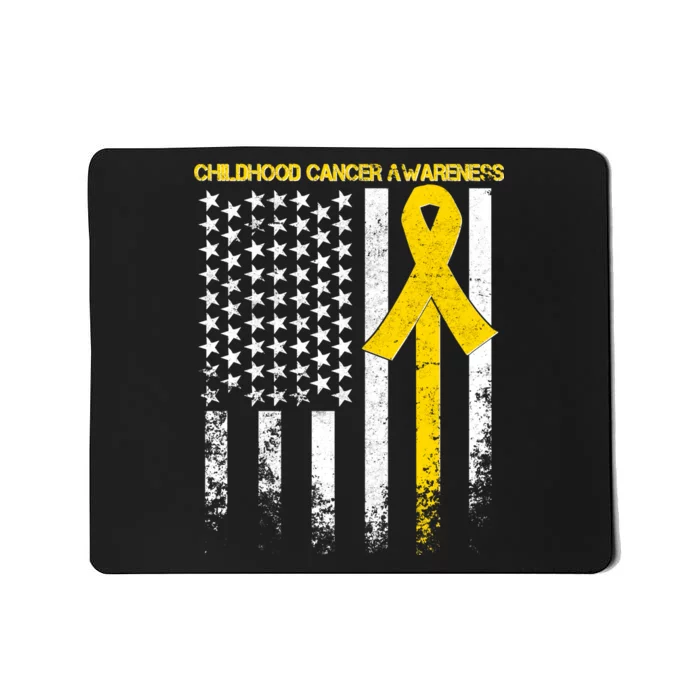 Childhood Cancer Awareness Flag Mousepad