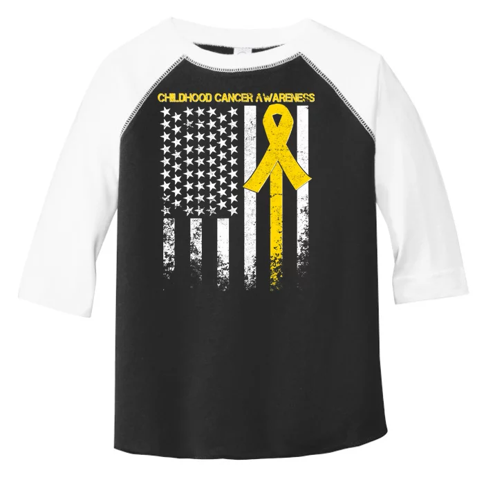 Childhood Cancer Awareness Flag Toddler Fine Jersey T-Shirt