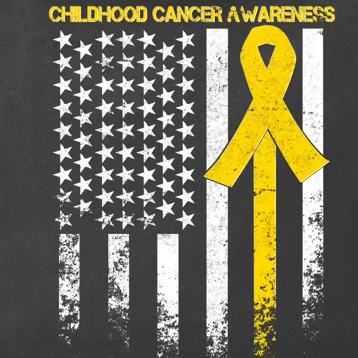 Childhood Cancer Awareness Flag Zip Tote Bag