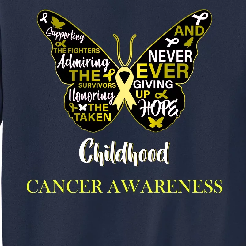 Childhood Cancer butterfly Sweatshirt