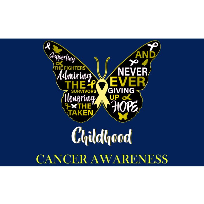 Childhood Cancer butterfly Bumper Sticker