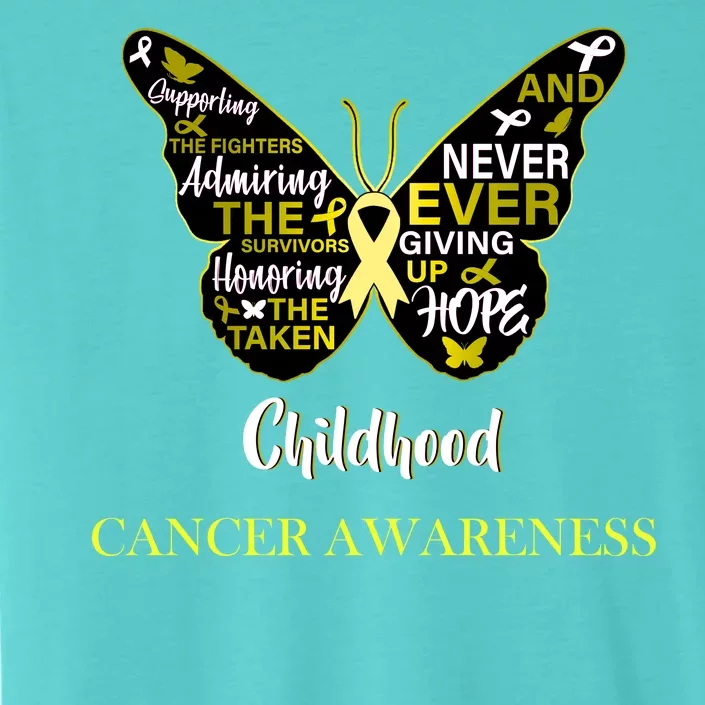 Childhood Cancer butterfly ChromaSoft Performance T-Shirt