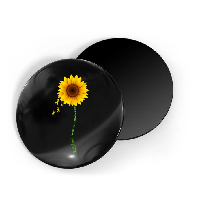 Children's Cancer Awareness Sunflower Magnet