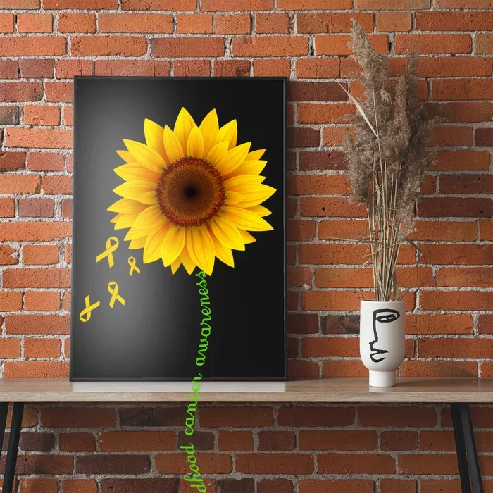 Children's Cancer Awareness Sunflower Poster